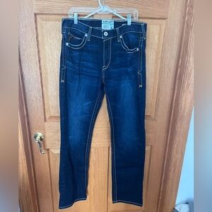 Ariat dark wash slim fit straight leg M7 jeans size 36